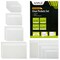 30 Pieces Clear Adhesive Pockets for Planners and Binders, Peel and Stick Index Card and Photo Pockets, Office Notebook Folder Sleeves (4 Sizes)